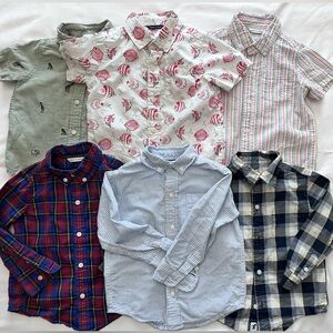 Janie and Jack Patterned Button-Up Shirts